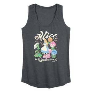 Women's - Disney - Alice In Wonderland Graphic Racerback Tank - 1 of 4