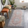 Hauteloom Blue Tavas Medallion Washable Area Rug - 3 of 4
