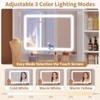Vanity Mirror with Lights, Makeup Vanity Desk with 5 Drawers, 6 Open Storage Shelves - 4 of 4