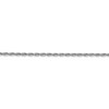 Black Bow Jewelry 1.85mm 10k White Gold D/C Quadruple Rope Chain Anklet - 2 of 4
