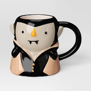 15 fl oz Halloween Stoneware Figural Vampire Mug - Hyde and EEK! Boutique™: Microwave & Dishwasher Safe, Multicolored - 1 of 3