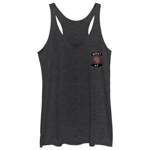 Women's CHIN UP Bossy AF Rose Racerback Tank Top - 1 of 3
