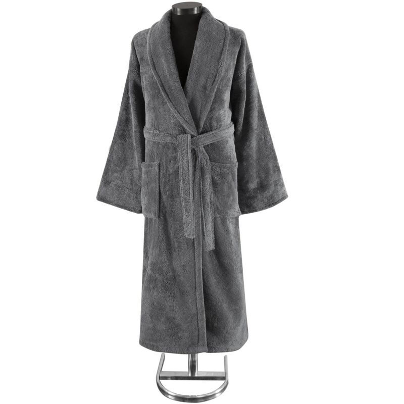 Classic Turkish Towels Adult Shawl Collar Terry Cloth Robe, 2 of 5