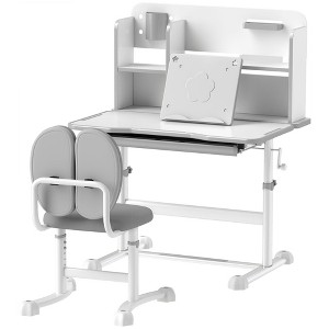 Aghana Digitals Kids Ergonomic Study Set: Height-Adjustable Desk & Chair with Tilt Desktop, Storage - 1 of 4