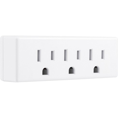 Philips 3-outlet Surge Protector With 1 Ft. Extension Cord, Gray And White  : Target