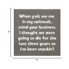 Slickblue Humorous Summer Quote Sign – Swimsuit Body Joke – 7x7 Rustic Wall or Shelf Décor, Color Options - 3 of 3