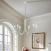 SEVOBAL Ceiling Light Transitional Chandeliers Dining Ceiling Mount Light Fixture Candelabra Style Hanging Lamp Bedroom, White, 29.92"*8.27"*19.69" - 2 of 4