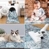 Washable Vintage Oriental Rug Non Slip Low Pile Rug Soft Throw Floor Cover Retro Foldable Indoor Carpet for Living Room Bedroom Playroom Nursery - 4 of 4