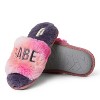 Dearfoams Kid's Girls Lana Fuzzy Slide Slipper - 2 of 4