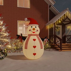VidaXL Inflatable Snowman with LEDs 8 ft - 1 of 4