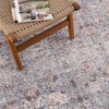 Hauteloom Dauis Blue Persian Style Washable Rug - 3 of 4