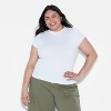 Women's Slim Fit Short Sleeve Mock Turtleneck T-Shirt - Wild Fable™ - 2 of 3