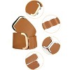 INSPIRE CHIC Women's Textured Faux Leather Stretchy Fabric Cinch Waist Belt 1 Pc - 2 of 4