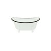 Cheung's Lavande Metal Fleur-de-Lis Mini Tub Decor - White - 3 of 4