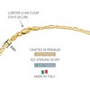 KISPER 18K Gold Over 925 Sterling Silver Italian 3mm Solid Diamond-Cut Flat Mariner Link Chain Anklet for Women - Made in Italy - image 3 of 4