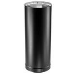 DuraVent DVL 6DVL-24 6 Inch Galvanized Steel Stainless Steel Double Wall Wood Burning Stove Pipe Connector to Vent Smoke or Exhaust, Black