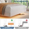 Floating Bed Frame, Modern Upholstered Bed, No Box Spring Needed, Noise Free, Easy Assembly - 4 of 4