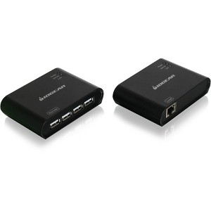 Iogear GUCE64 USB 2.0 4-Port BoostLinq Ethernet Extender - 1 of 4