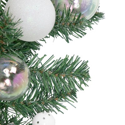 6' Green Pine Artificial Christmas Garland with Frosted Pinecones and Berries