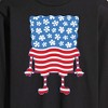 Men's - SpongeBob SquarePants - Silhouette Stars Stripes Long Sleeve Graphic T-Shirt - 2 of 4
