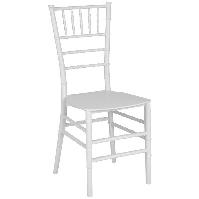 Flash Furniture Hercules Premium Series Resin Stacking Chiavari Chair Black