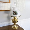 Aladdin Oil Lamp Glass Shade Fits 10 in Shade Ring Base, Diffuses, Softens and Disperses Light, White with Soaring Eagle - 3 of 4