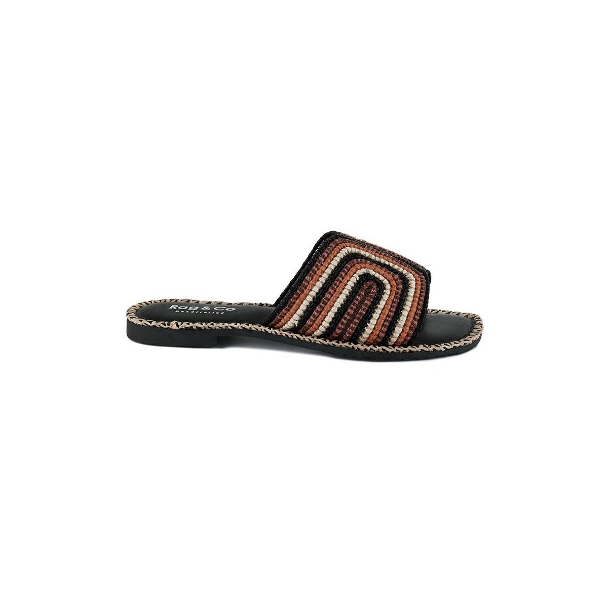 Обувь Rag & Co Womens Kente Patterned Raffia Slip-On Flats 8 — фото 2