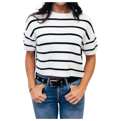 Women's Stevie Stripe Tee - Stitches & Stripes