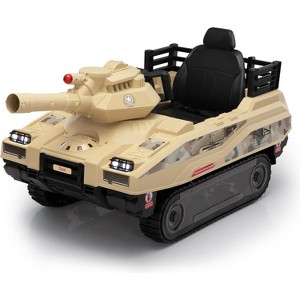 Sandinrayli Ride on Toys with Remote 24V Electric Car for Kids Ride on Tank Battery Powered Army Tank - 1 of 1