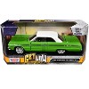 1964 Chevrolet Impala Lowrider Hard Top Green with White Top "Get Low" Series 1/24 Diecast Model Car by Motormax - 3 of 3