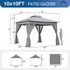 Outdoor Gazebo Tent with Double Roofs, Patio Gazebo with Mosquito Netting - 4 of 4