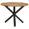 vidaXL Dining Table Round 39.4 in.x39.4 in.x29.5 in. Solid Reclaimed Wood - 2 of 4