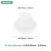 Unique Bargains Silicone Rubber Corrosion-Resistant Nap-in Locking Hole Plugs White - 3 of 4
