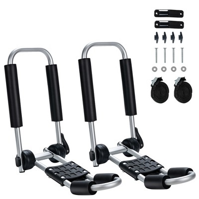 Direct Aftermarket Universal Kayak Rack For Car Truck Suv - Rooftop Kayak  Carrier J-bar Holder Mount With Tie Down Straps - 2 Pairs : Target