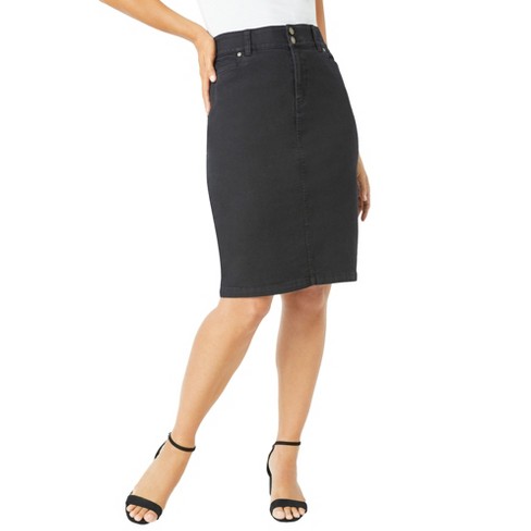 Target black cheap jean skirt