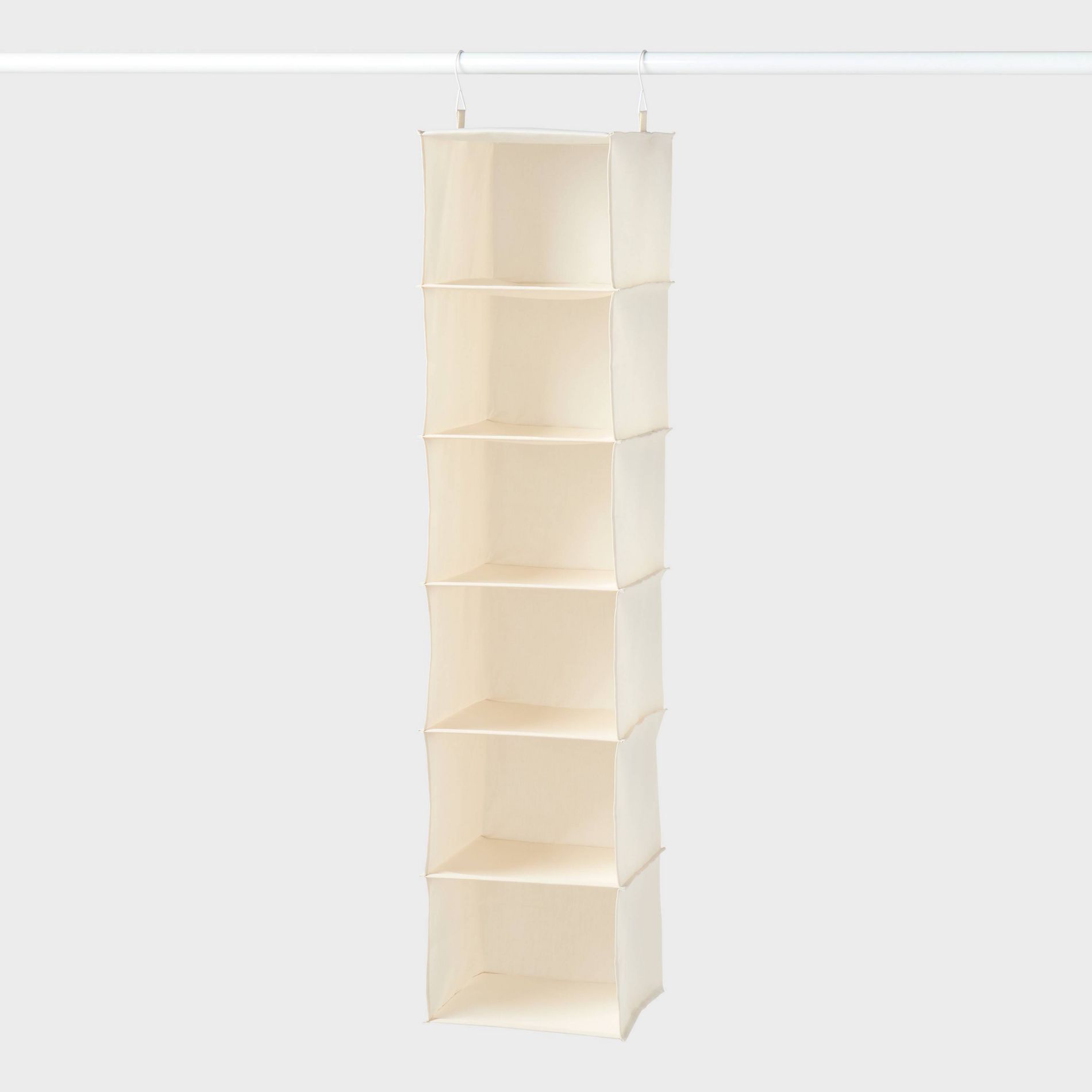 Hanging Closet 6 Shelf Ivory - Brightroom™