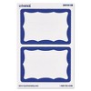 Universal Border-Style Self-Adhesive Name Badges, 3 1/2 x 2 1/4, White/Blue, 100/Pack - 2 of 2