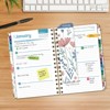 HARDCOVER 2026 Planner, 5.5"x8": 14 Months (Nov 2025-Dec 2026), Daily/Weekly/Monthly,  Bookmark, Pocket Folder w Sticky Notes (Colorful Botanicals) - 3 of 4