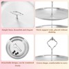 Unique Bargains 2 Tier Dessert Cupcake Stand with Tiered Serving Tray for Donut Fruits Stainless Steel - 3 of 4