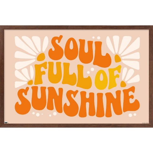 Trends International Hey Happy - Soul Full Of Sunshine Framed Wall Poster Prints - image 1 of 4