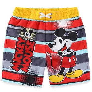 Disney Mickey Mouse Boys UPF 50+ Swim Trunks Bathing Suit for Toddler and Big Kids - Size 6 - 1 of 3