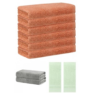 REGALWOVEN Striped Soft Absorbent Bathroom Cotton Towel Set 3 Pcs - 1 of 4