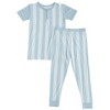 Pajama Set | Cotton Candy Stripes | Charlie Lou Baby - 2 of 4