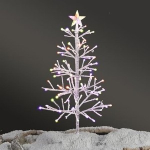 VINGLI 4ft Pre-lit Artificial Christmas Pine Tree with 80 Multicolor Lights - 1 of 4
