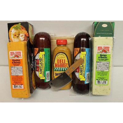 Northlight 8pc Gourmet Cut Above Sausage and Cracker Sampler Gift Pack