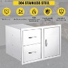 Acekool 33" Outdoor Kitchen Storage - Stainless Steel Drawer Combo with Paper Towel Holder for BBQ Stations - 4 of 4