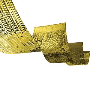 Beistle 1-Ply Metallic Fringe Ceiling Curtain, 19.5" x 16', (2/Pkg) - 1 of 4