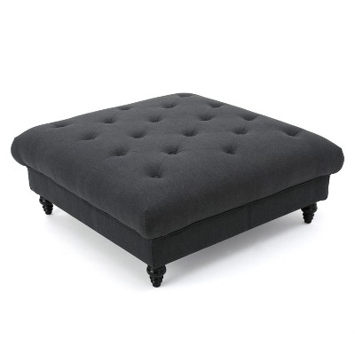 NicBex Modern 40.5" Square Ottomans Wood Footstools with Button Tufted Top for Bedroom and Living Room