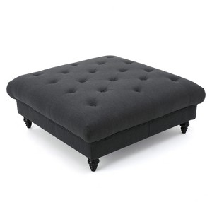 NicBex Modern 40.5" Square Ottomans Wood Footstools with Button Tufted Top for Bedroom and Living Room - 1 of 4