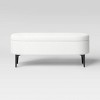 Storage Bench with Metal Legs Cream Boucle - Threshold™ - image 4 of 4